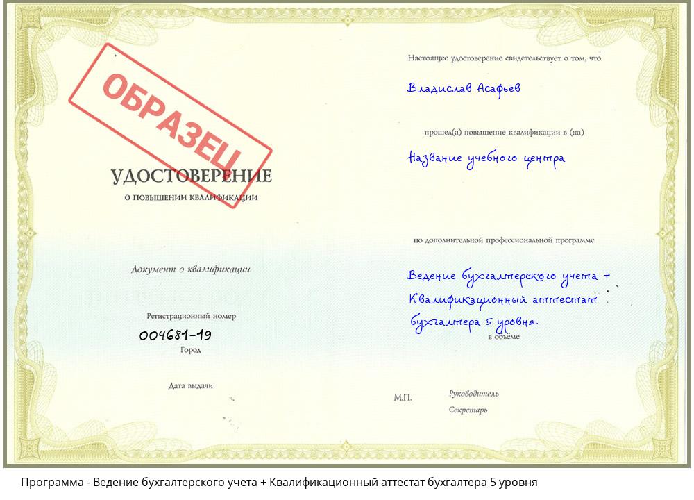 Ведение бухгалтерского учета + Квалификационный аттестат бухгалтера 5 уровня Обнинск